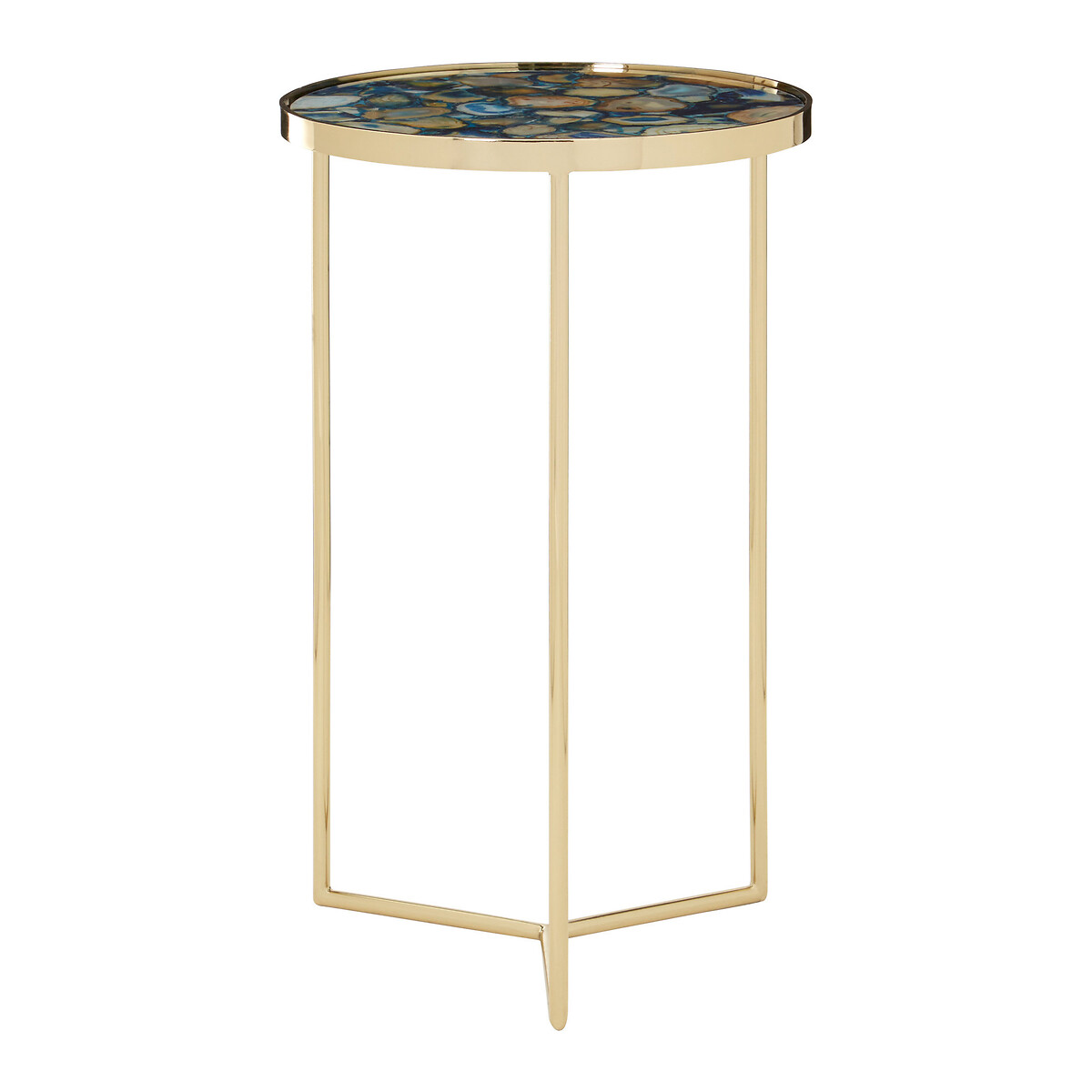 Agate Side Table gold-coloured, FIFTY FIVE SOUTH