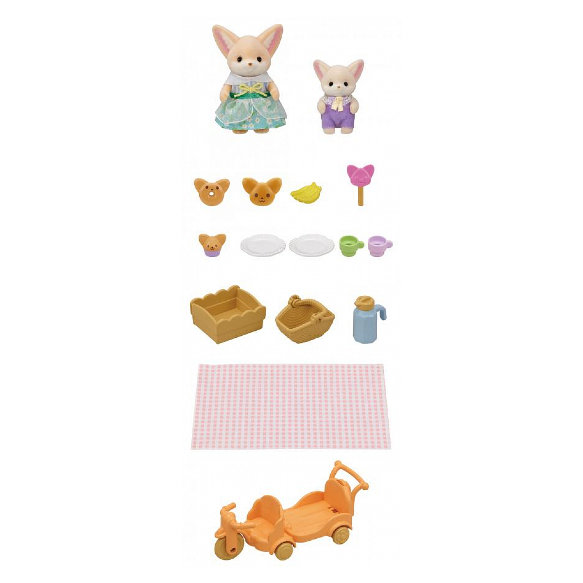 Le set de pique-nique des freres et soeurs fennec v002226, SYLVANIAN FAMILIES