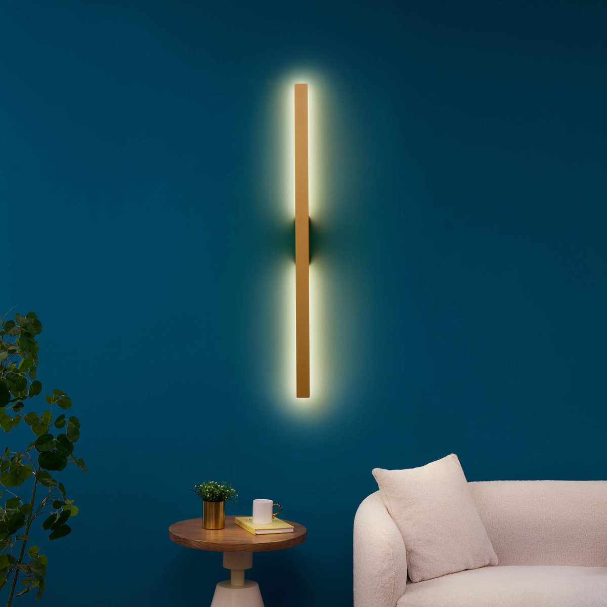 Applique LED dorée minimaliste - SAMBAI doré / laiton, KOSILUM