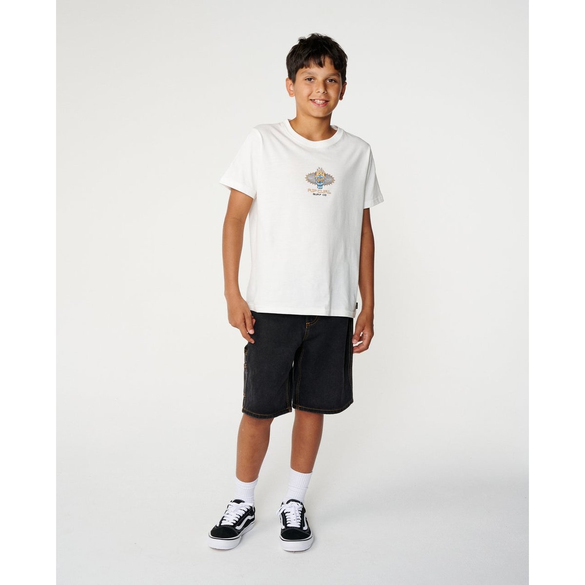 T-shirt enfant New COSMIC Skull os, RIP CURL