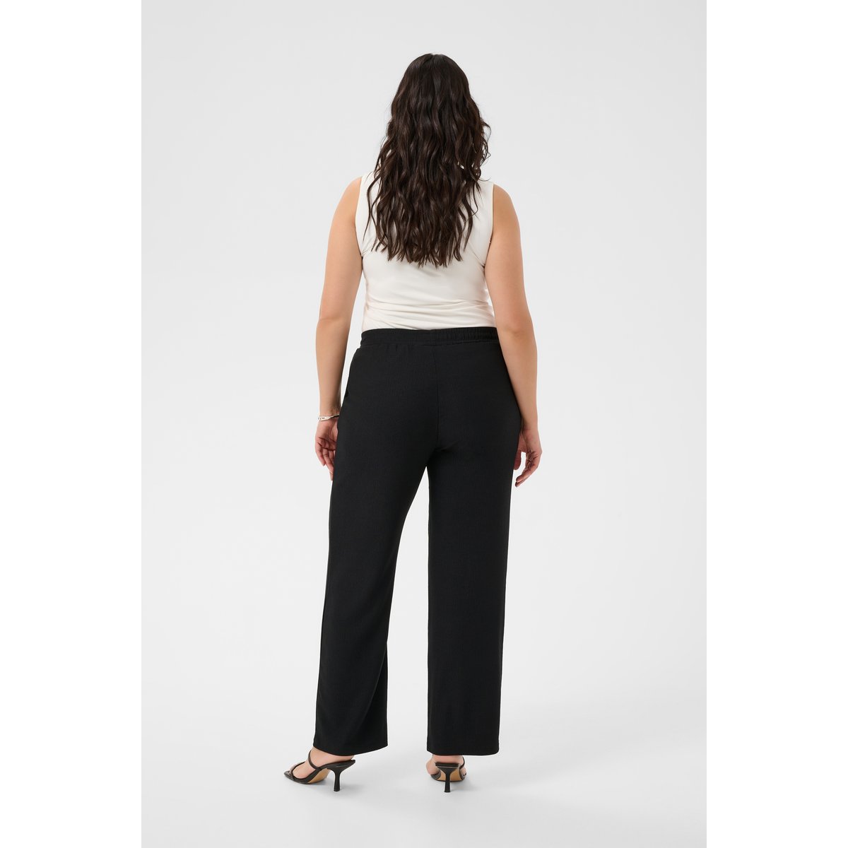Pantalon en jersey noir, KAFFE CURVE