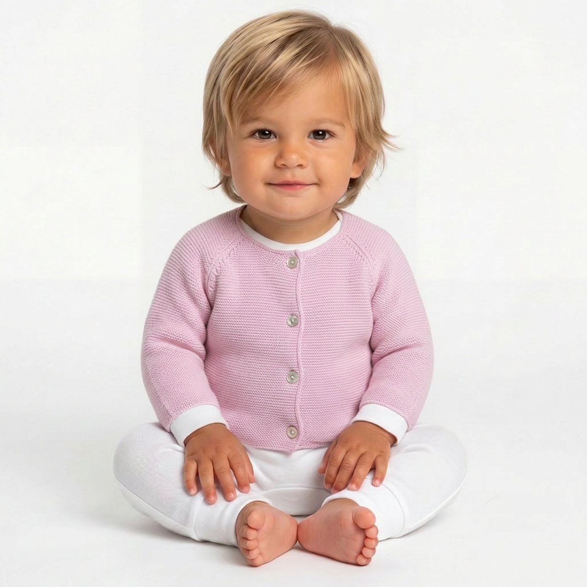 Cardigan bébé - Très bon état rose, JACADI