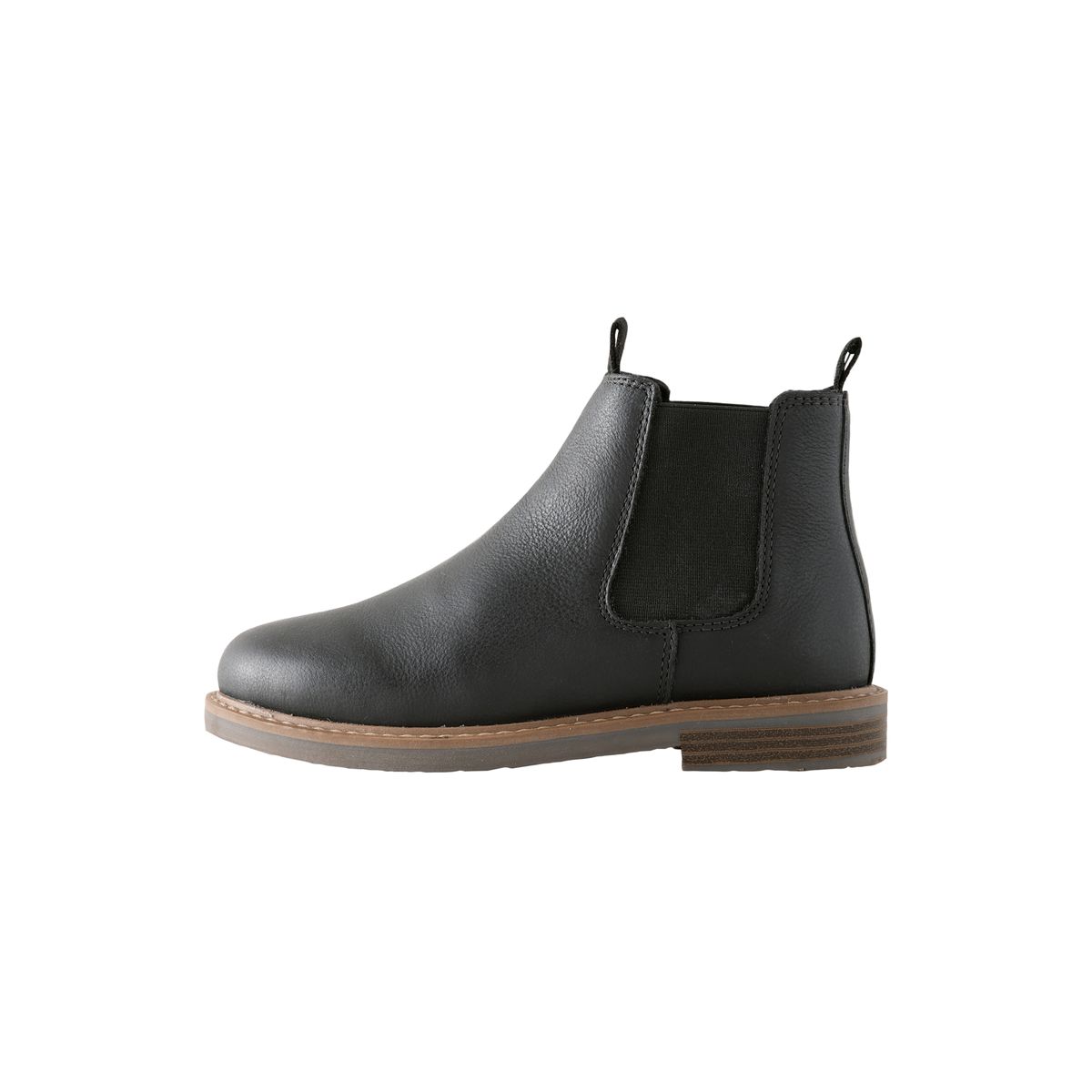 Bottes chelsea en cuir noir, NEXT