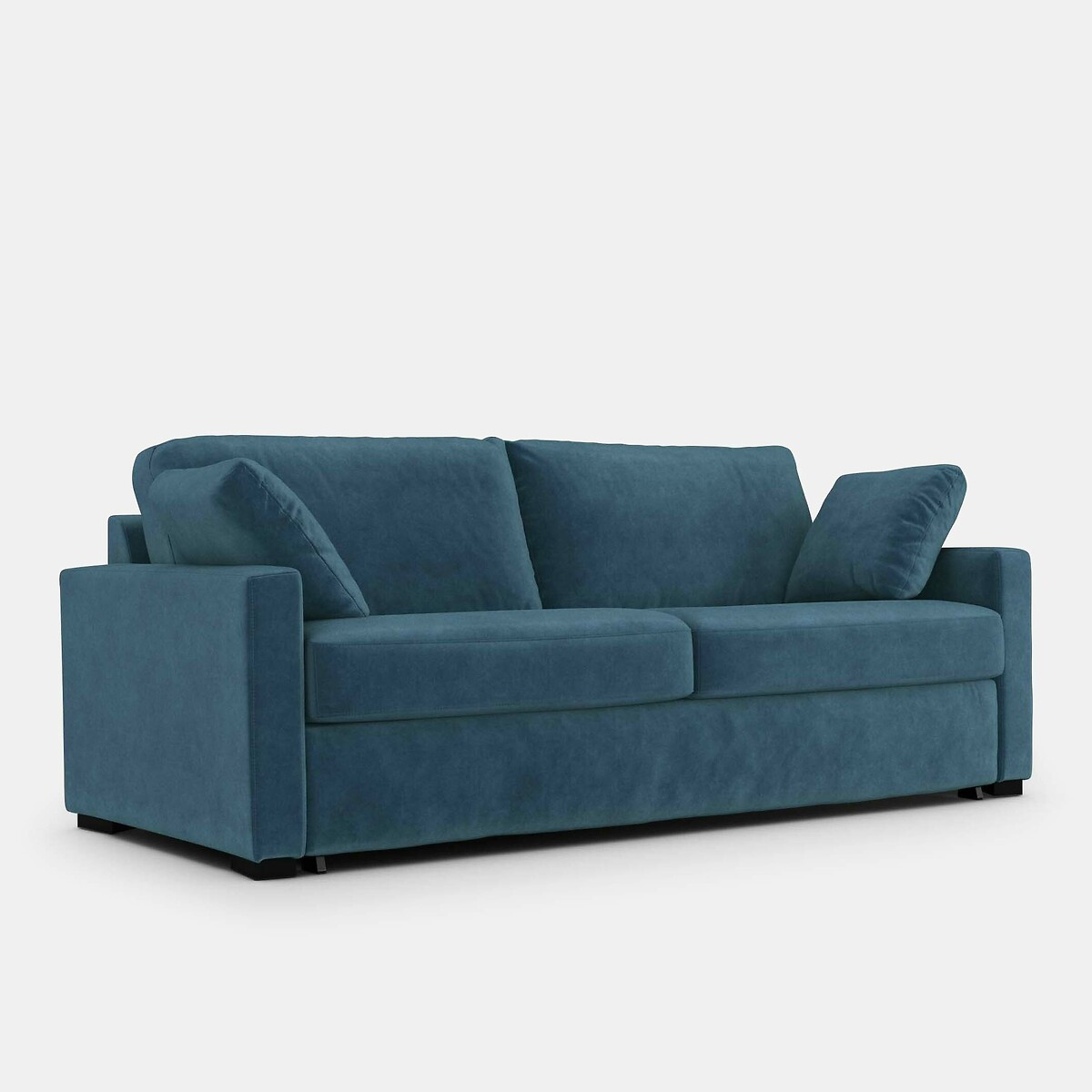 Canapé convertible 2, 3 ou 4 places, Comfort Bultex®, en velours, TIMOR bleu de prusse, LA REDOUTE INTERIEURS