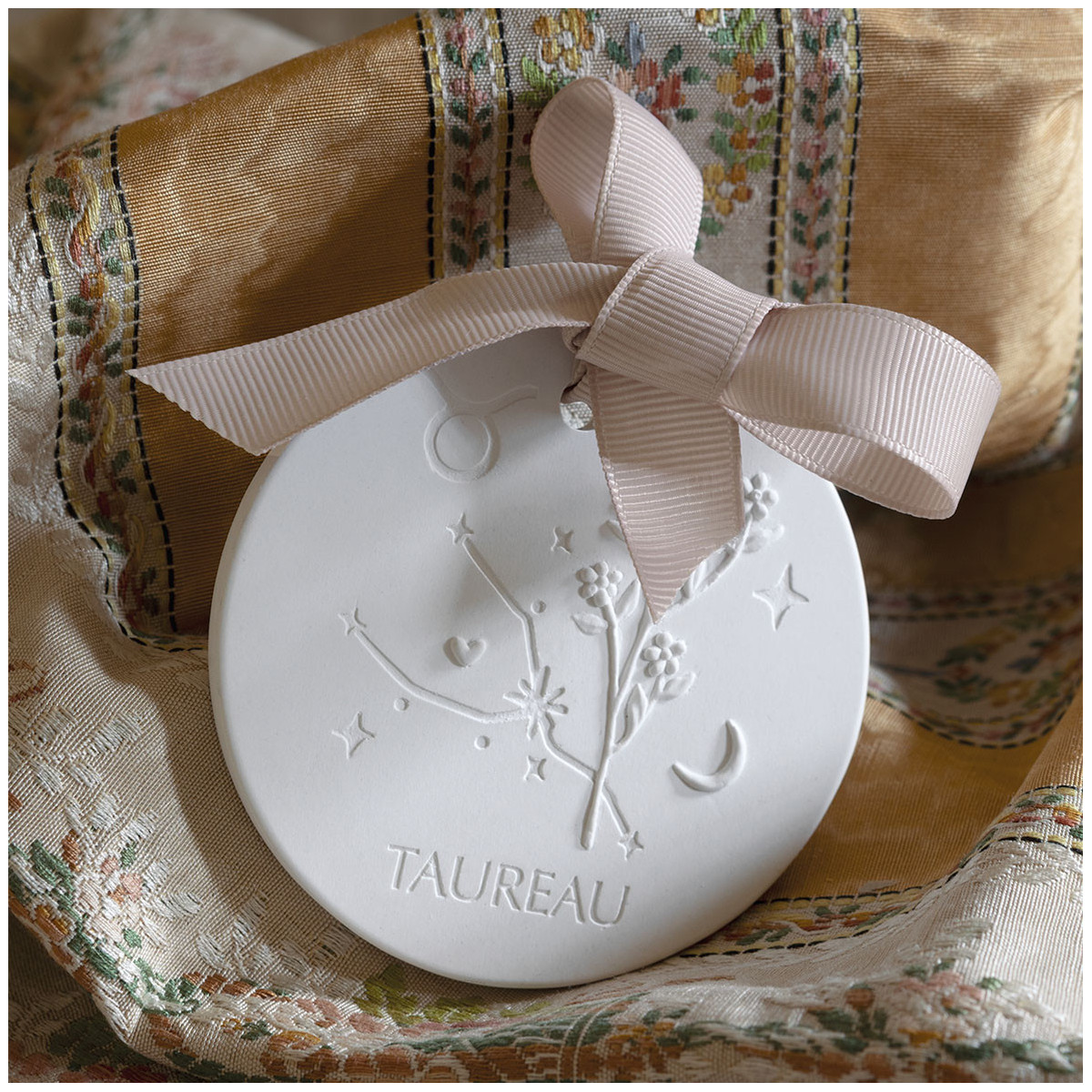 Décor parfumé Astral Taureau Poudre de Riz blanc, MATHILDE M
