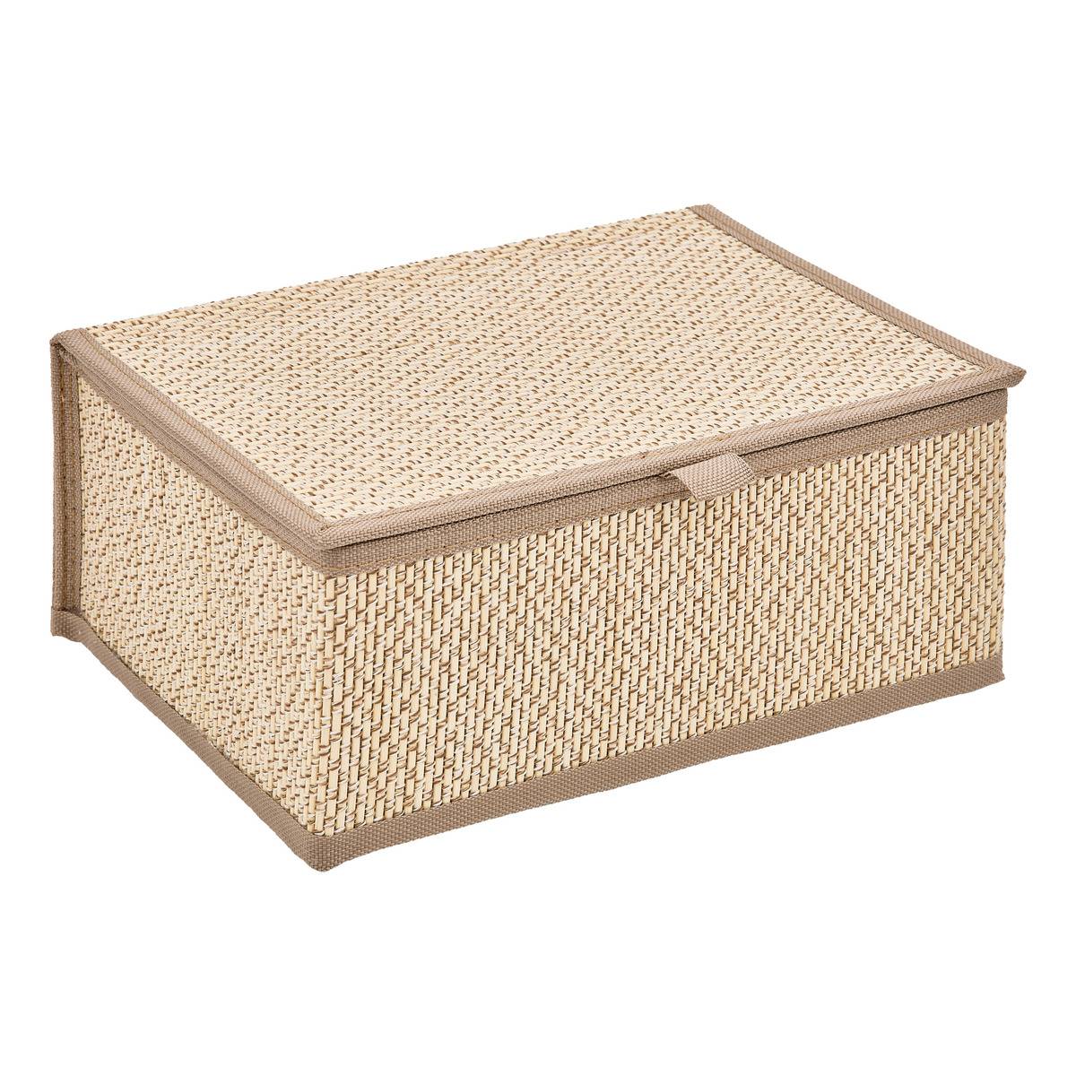 Lot de 3 paniers L25/30/33,5cm STEMY blanc, 5FIVE SIMPLY SMART