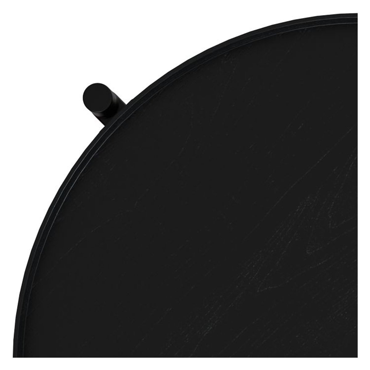 Table basse en cannage de mindi D49 cm - LUKUT noir, MAISON PAVANE