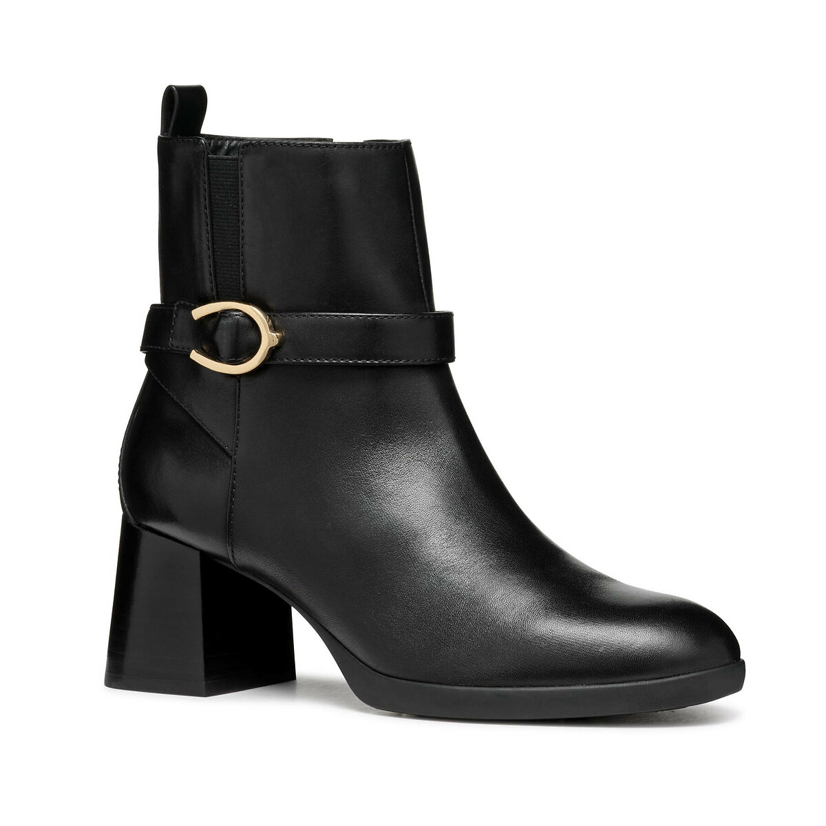 Walk Pleasure 55 Ankle Boots in Leather black, GEOX