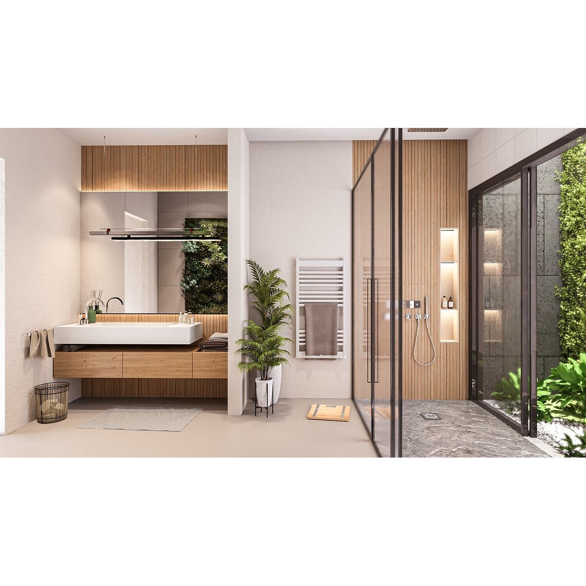 Pèse-personne Bamboo Fit brun, TERRAILLON