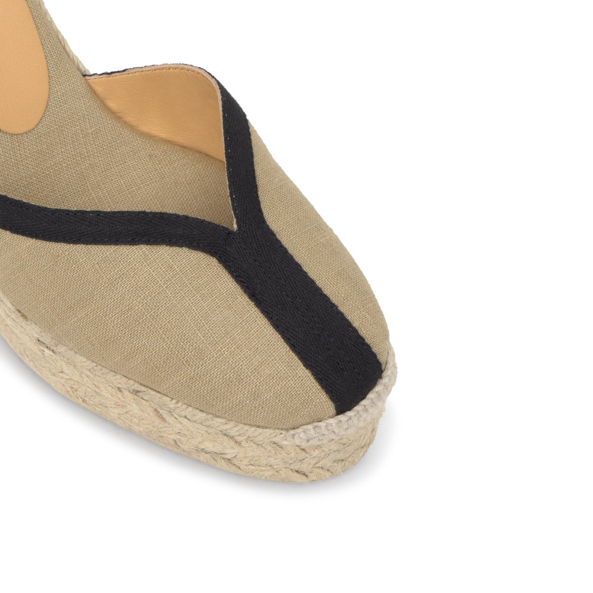 Espadrilles compensées en jute tressée CARMEN EXTRA PLATFORM beige, CASTANER