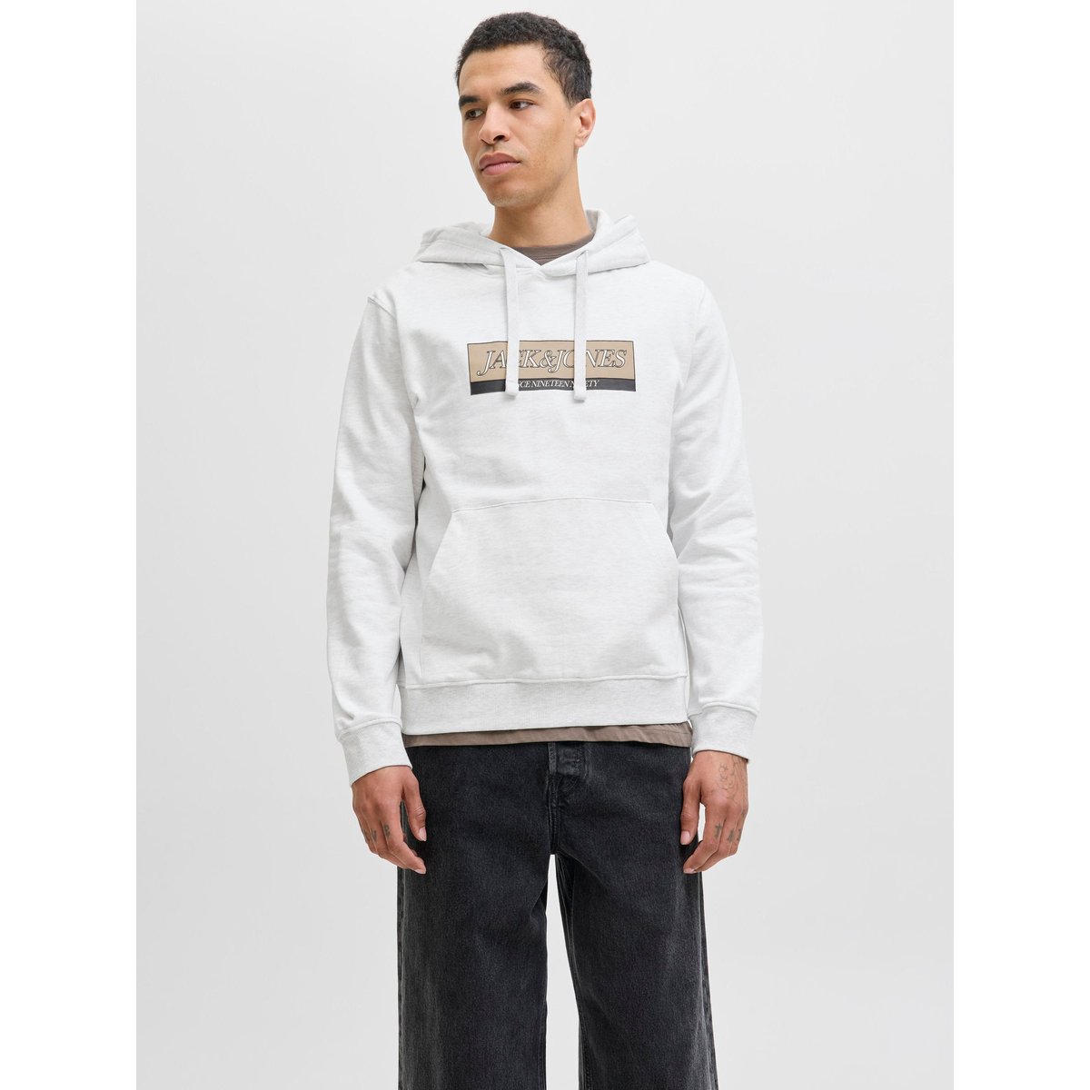 Sweat À Capuche bright white, JACK & JONES