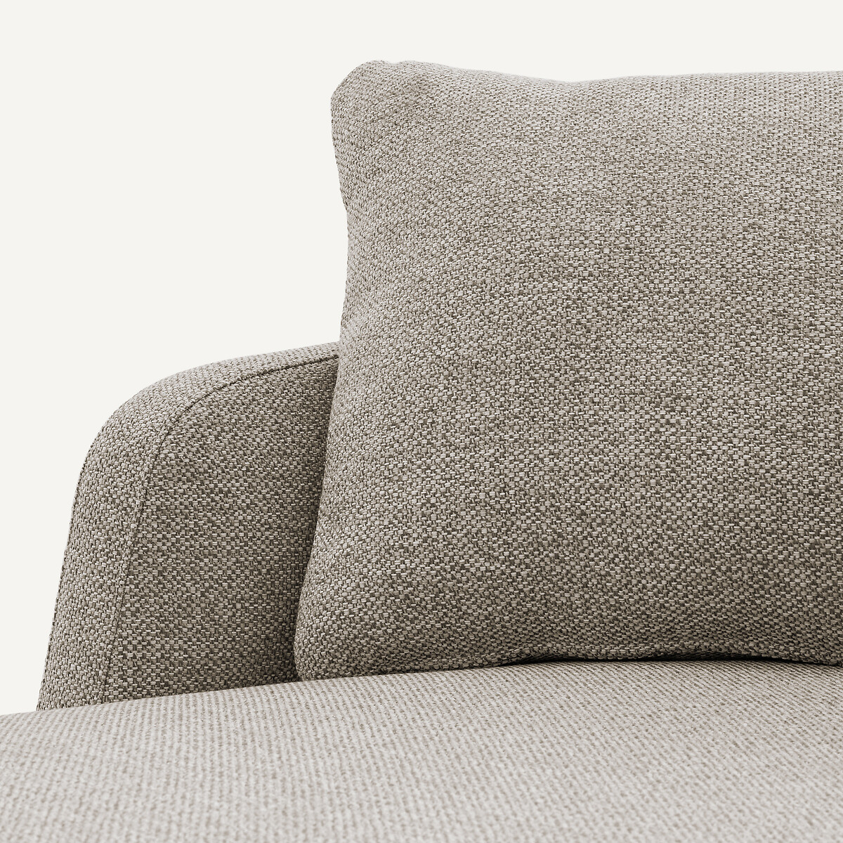 Méridienne en mélange texturé, MODERNISTE beige, EMMANUEL GALLINA X AM.PM