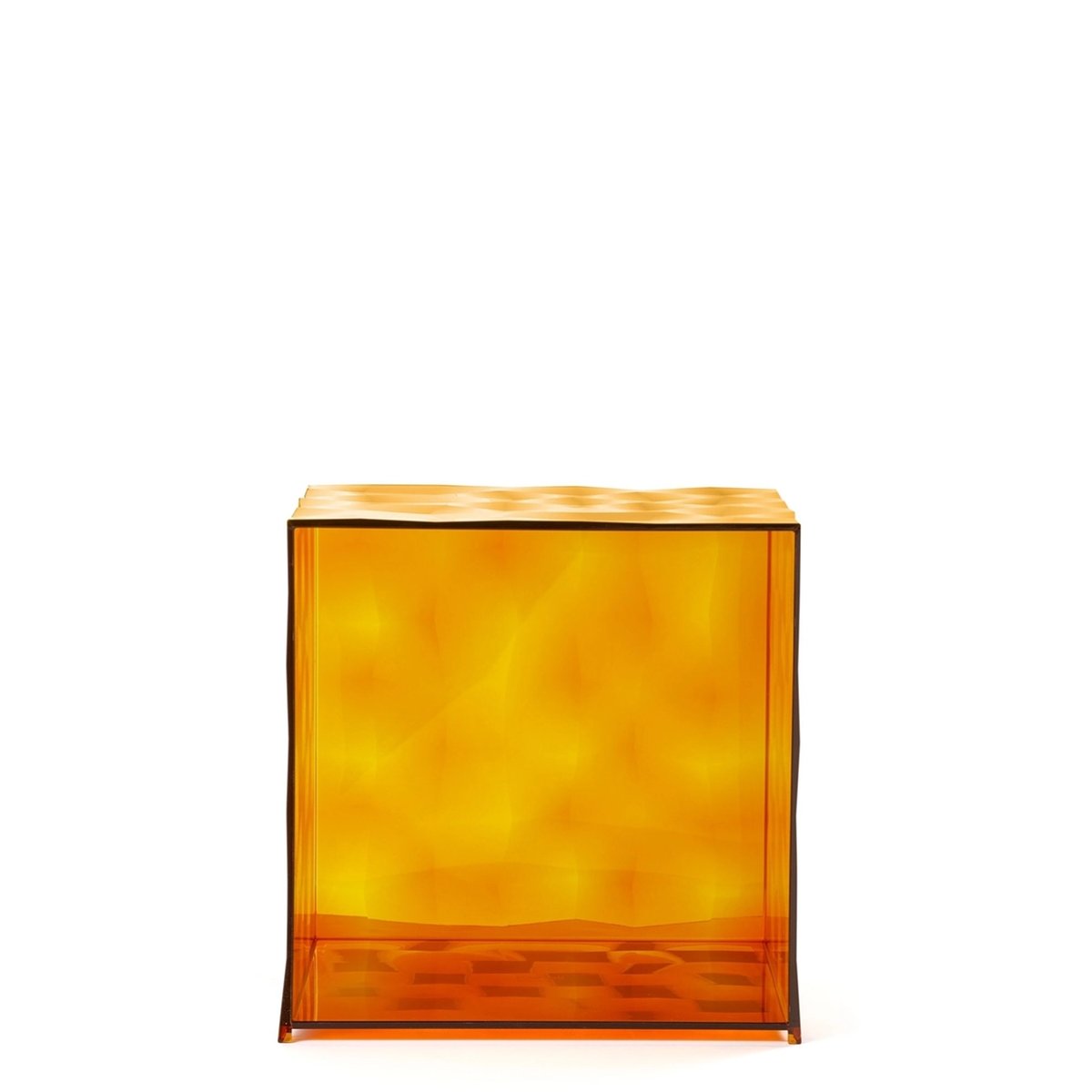 Table d'appoint en plastique OPTIC ambre, KARTELL