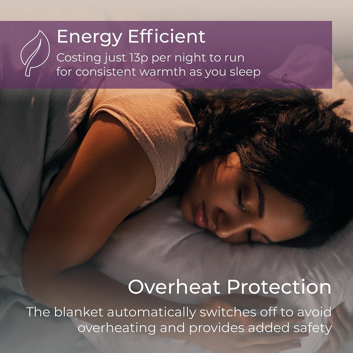 King Fitted Electric Blanket white, CARMEN