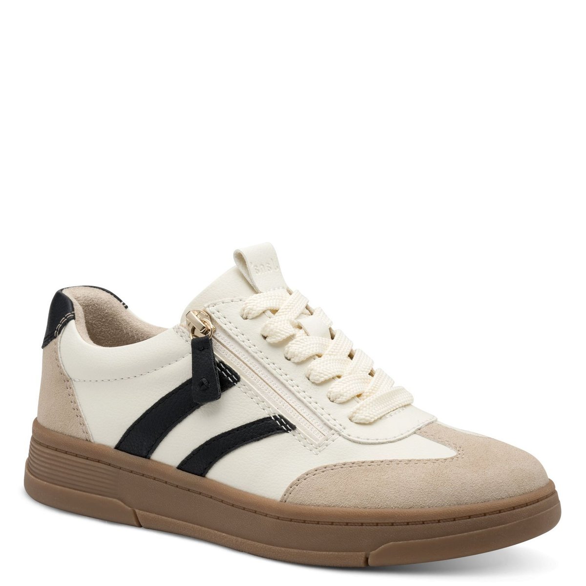 Basket beige crème brillant combiné, JANA