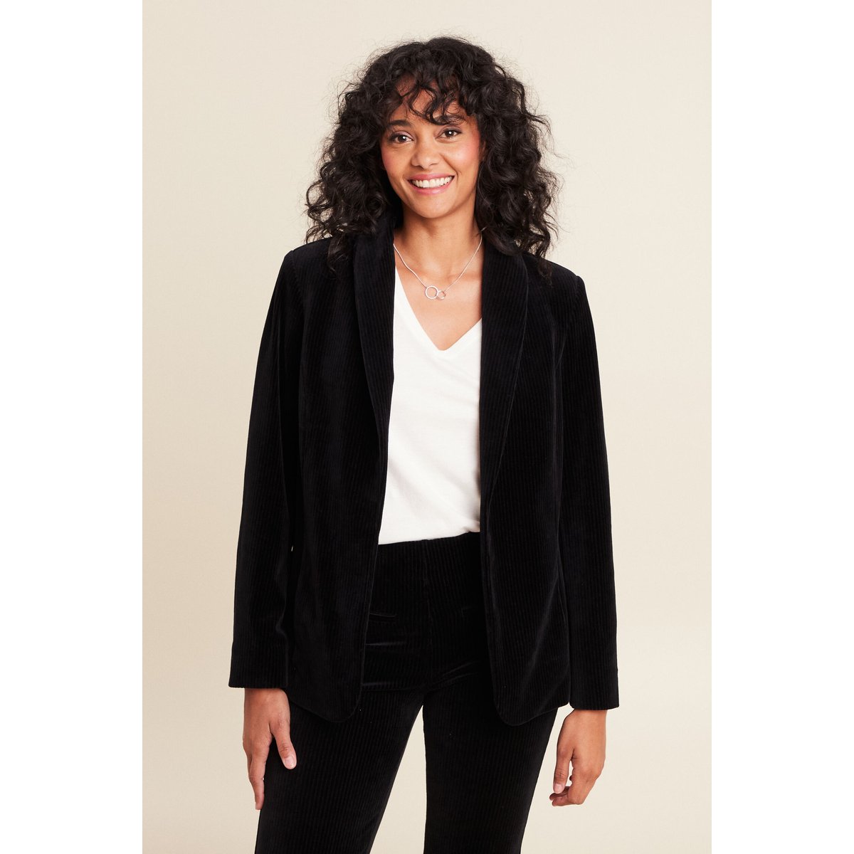 Veste tailleur velours noir, BREAL