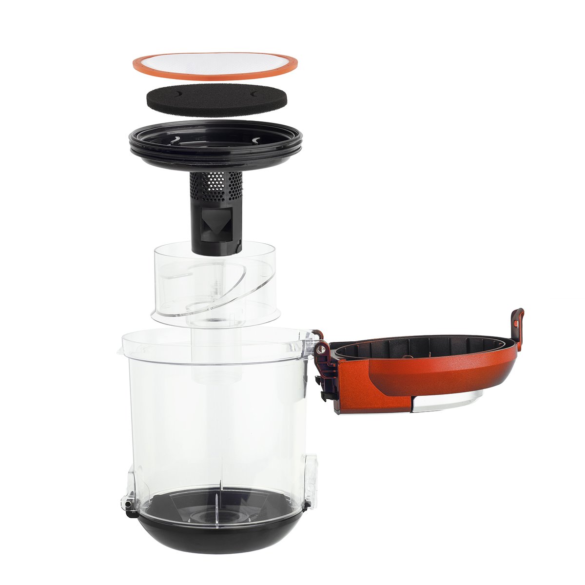 Aspirateur traineau sans sac cyclonique - STC48 rouge, H.KOENIG
