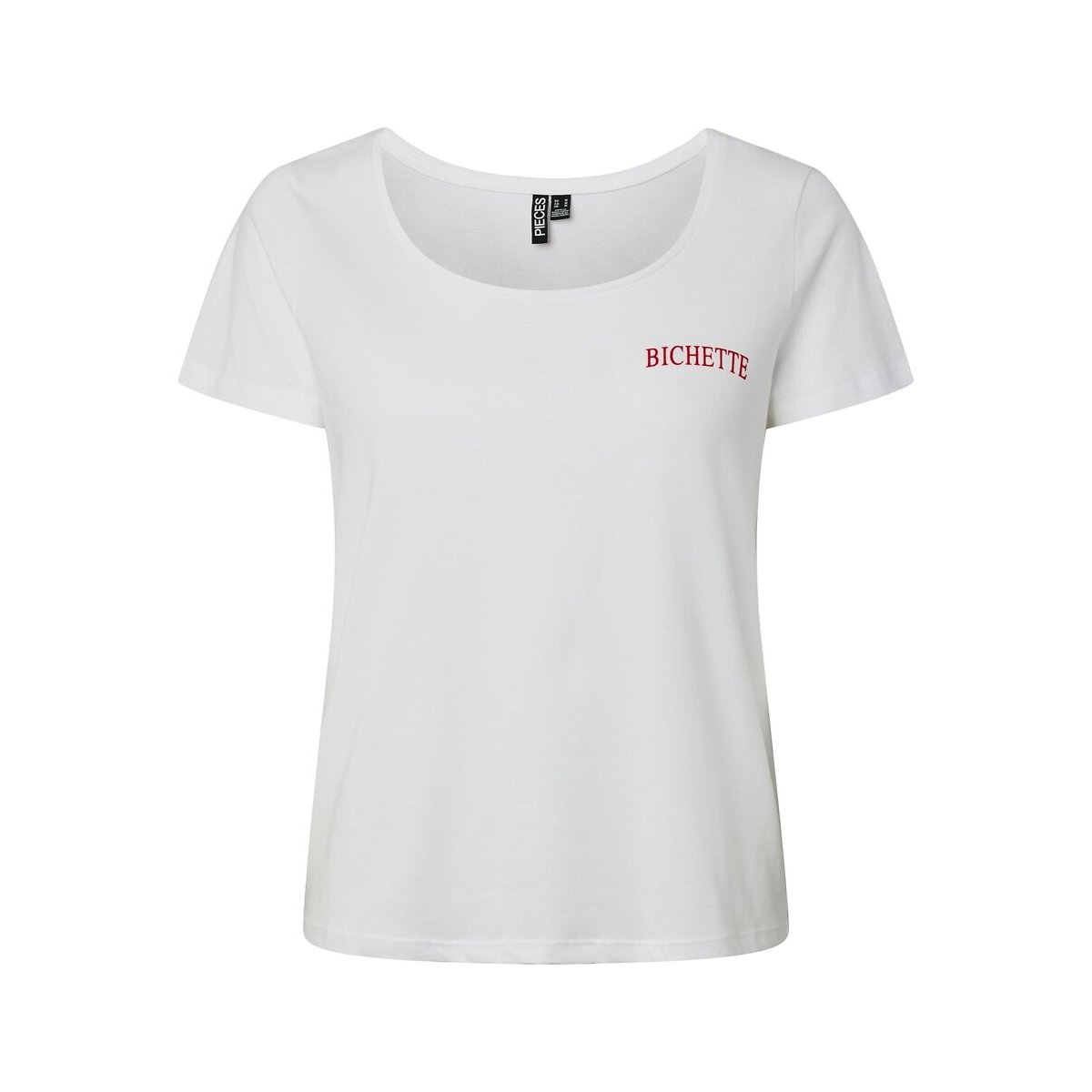 Short Sleeve T-Shirt white, PIECES