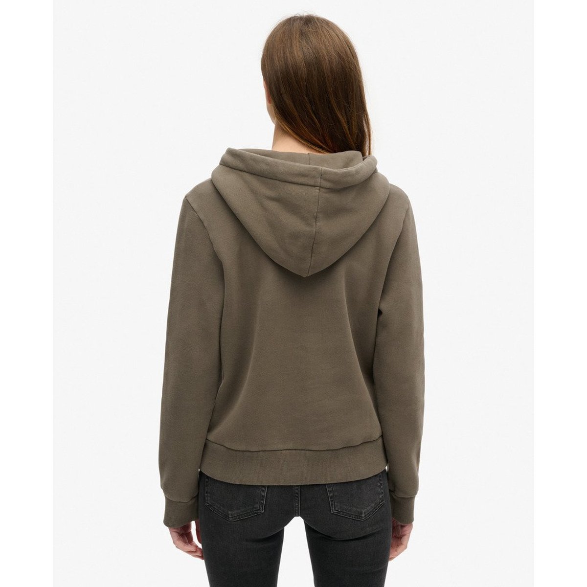 Sweat à capuche à motif Tattoo Script gris ardoise foncé, SUPERDRY