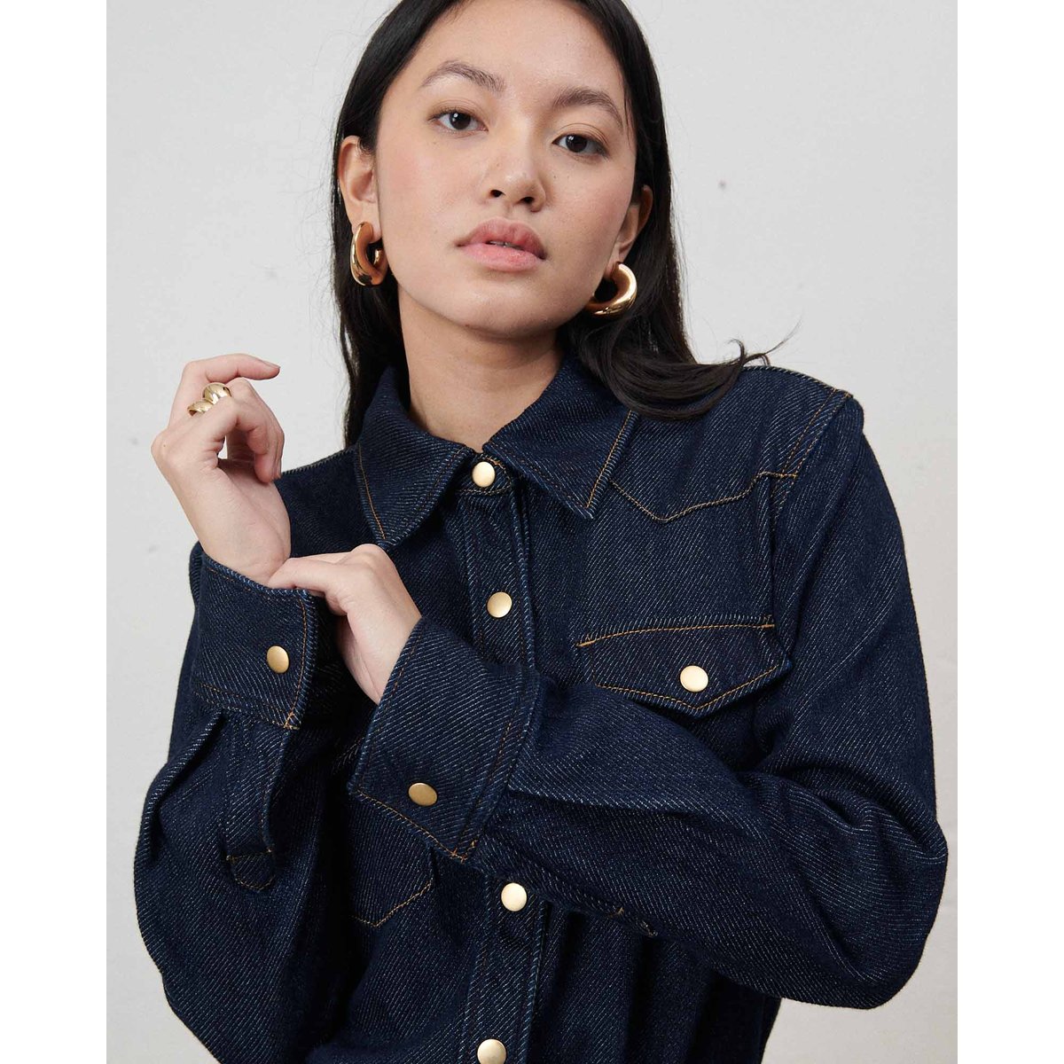Chemise en jean dark blue, LABDIP