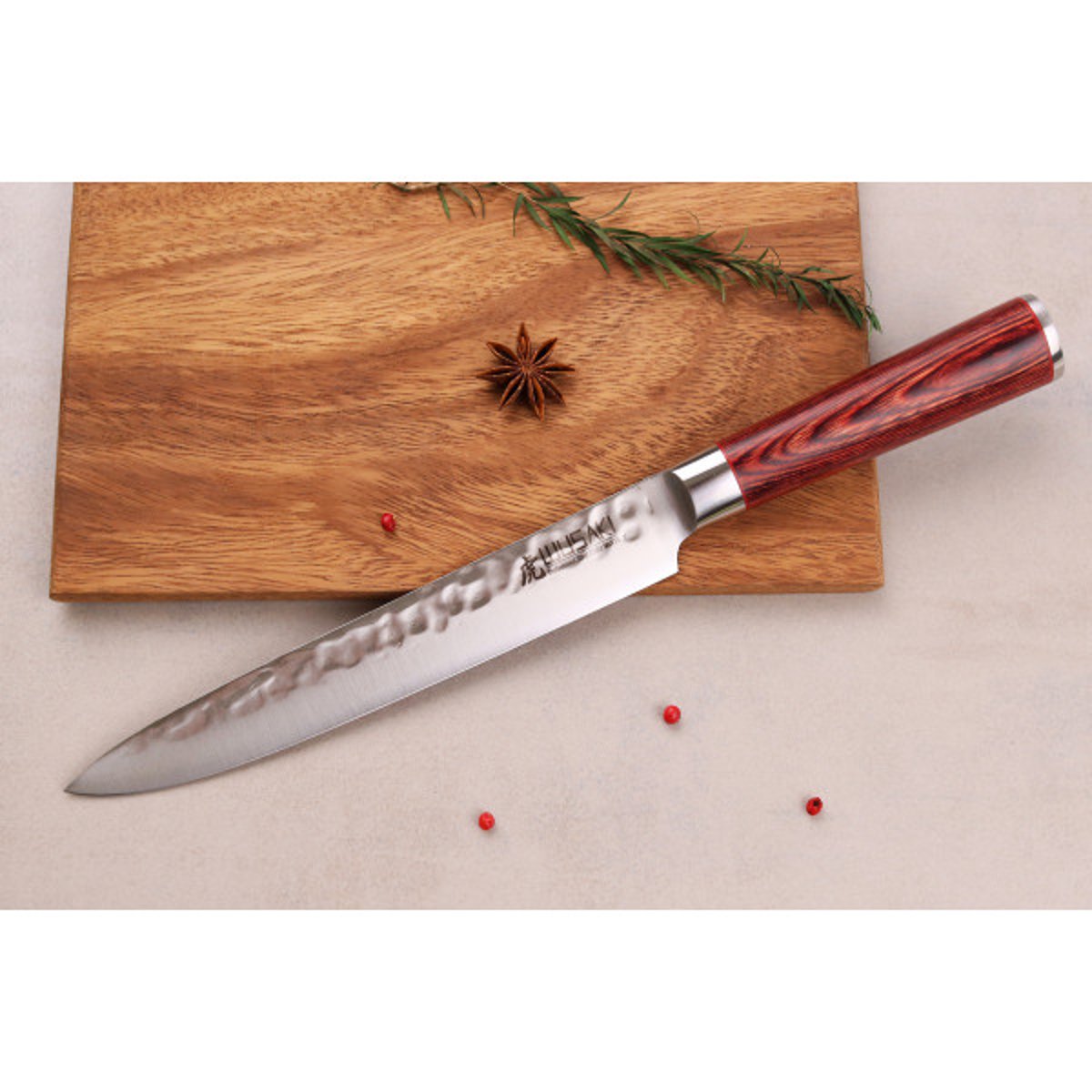 Trousse de chef 5 couteaux de cuisine Pakka X50 v002237, WUSAKI