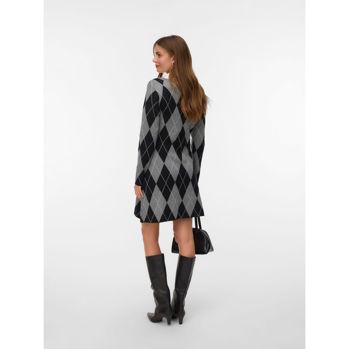 Robe En Maille medium grey melange, VERO MODA