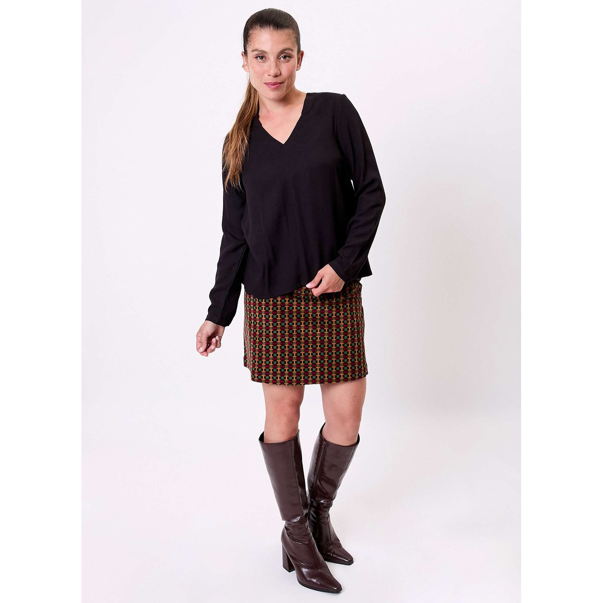 Blouse fluide col V GARYLY noir garily, PRINCESSE NOMADE