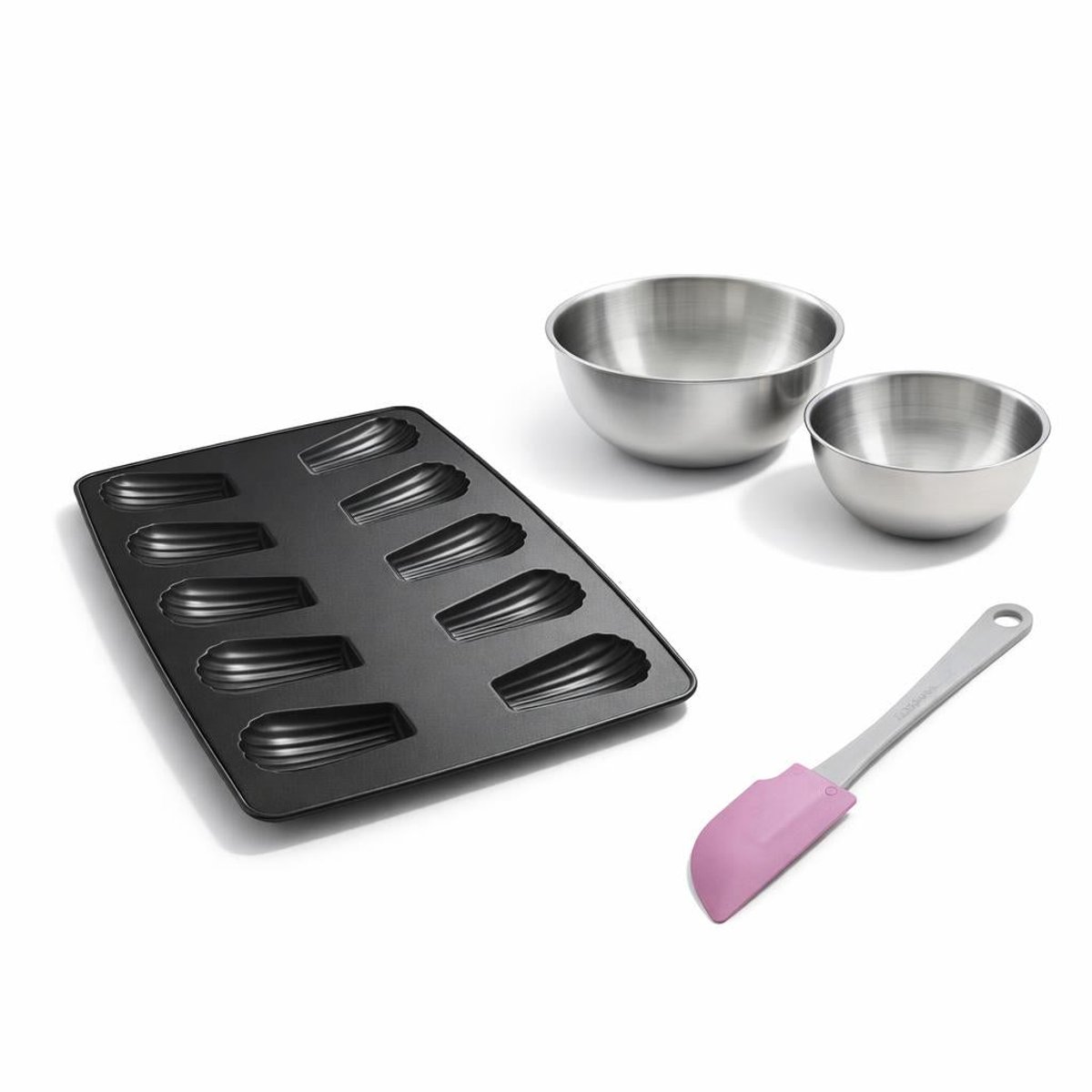 Set de 4 ustensiles de pâtisserie moule à gâteaux bols noir, ZENKER