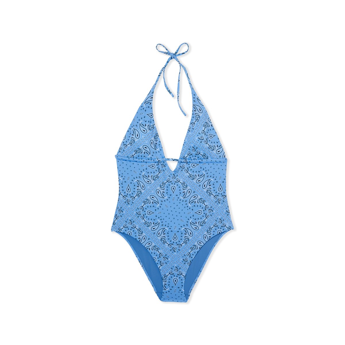Maillot de bain une pièce à motifs fleuris SUN CLUB bleu, ETAM