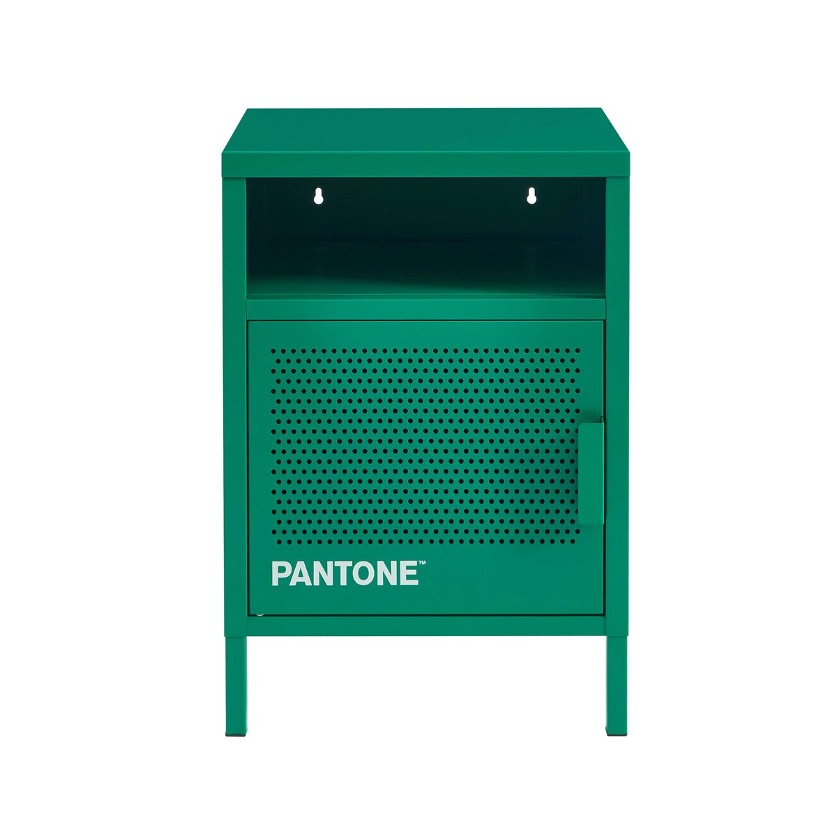 Table de chevet en acier emeraude / tcx 17-6030, PANTONE