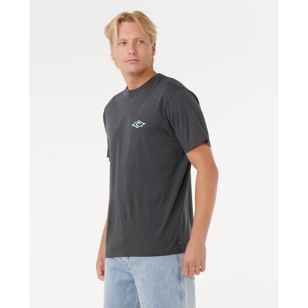 T-shirt à manches courtes LEGACY noir délavé, RIP CURL