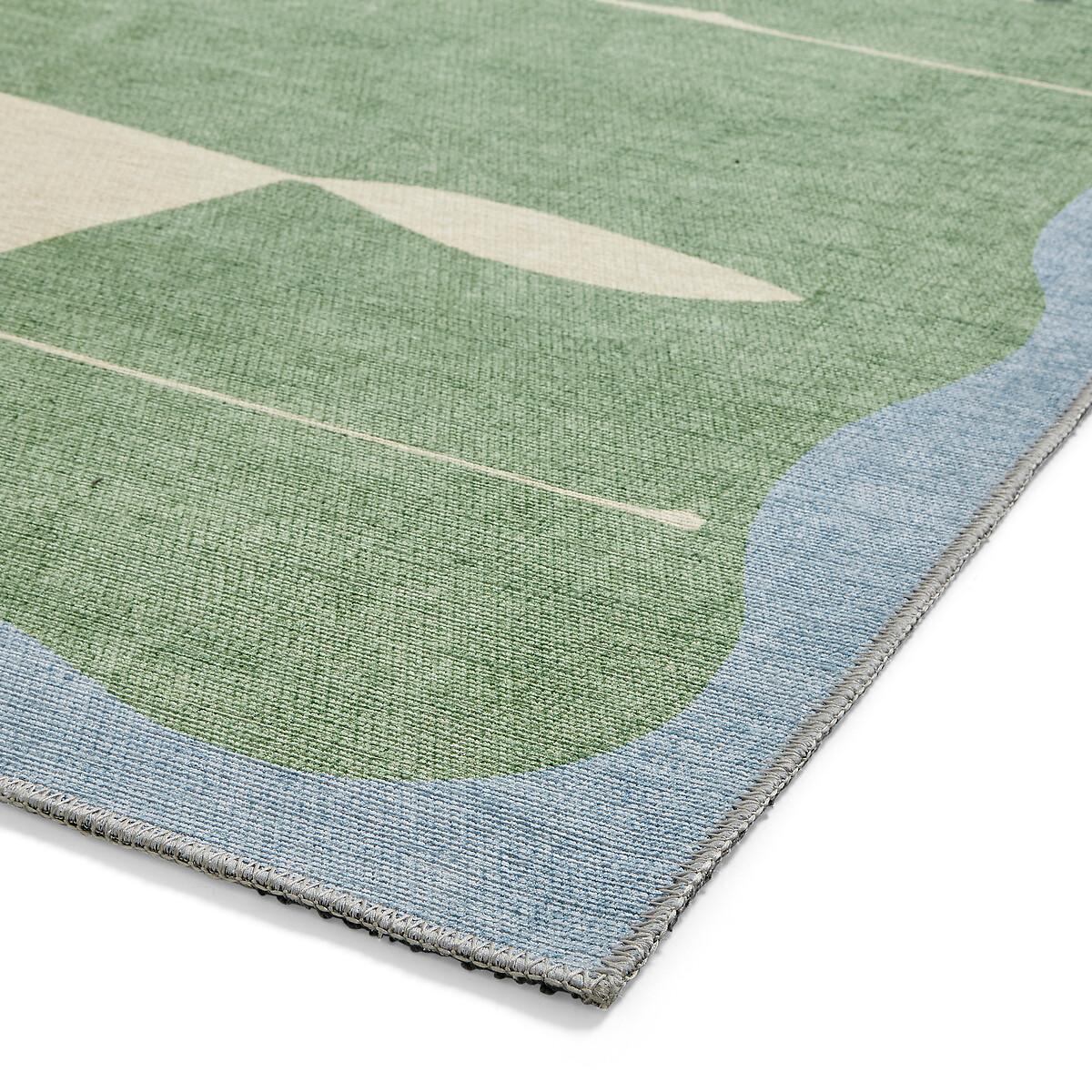 Mr Fox Washable Rug green/white, SCION