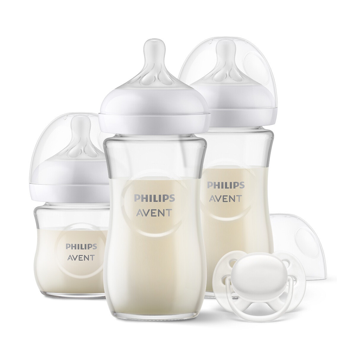 Kit biberons nouveau né et sucette SCD878/11 transparent, PHILIPS AVENT