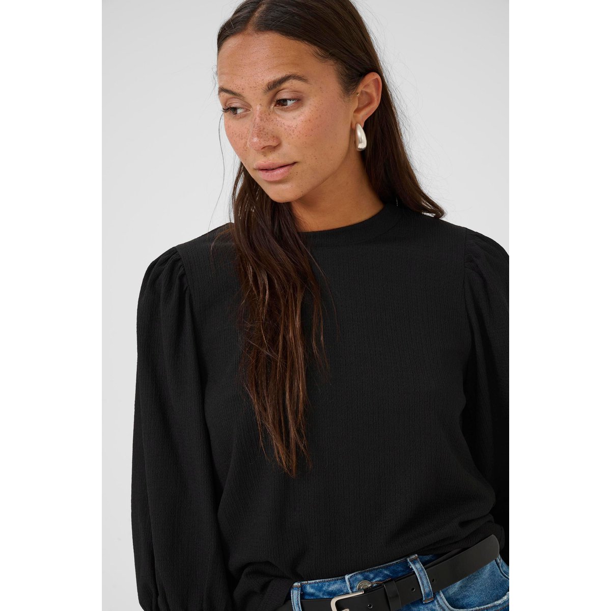 Blouse à manches longues noir black, KAFFE