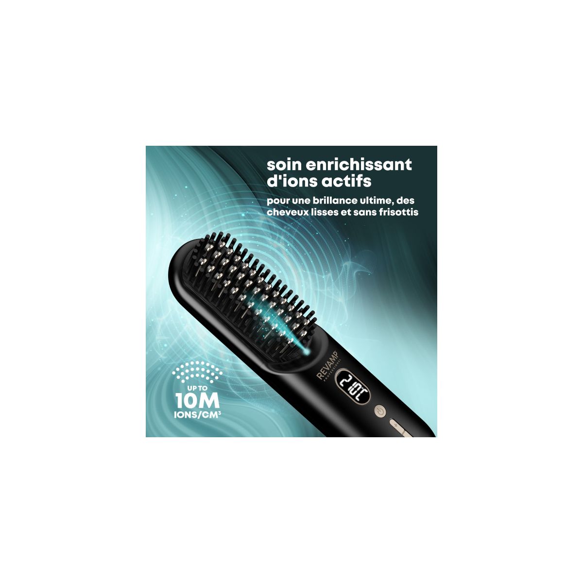 Brosse chauffante Straight & Go couleur unique, REVAMP