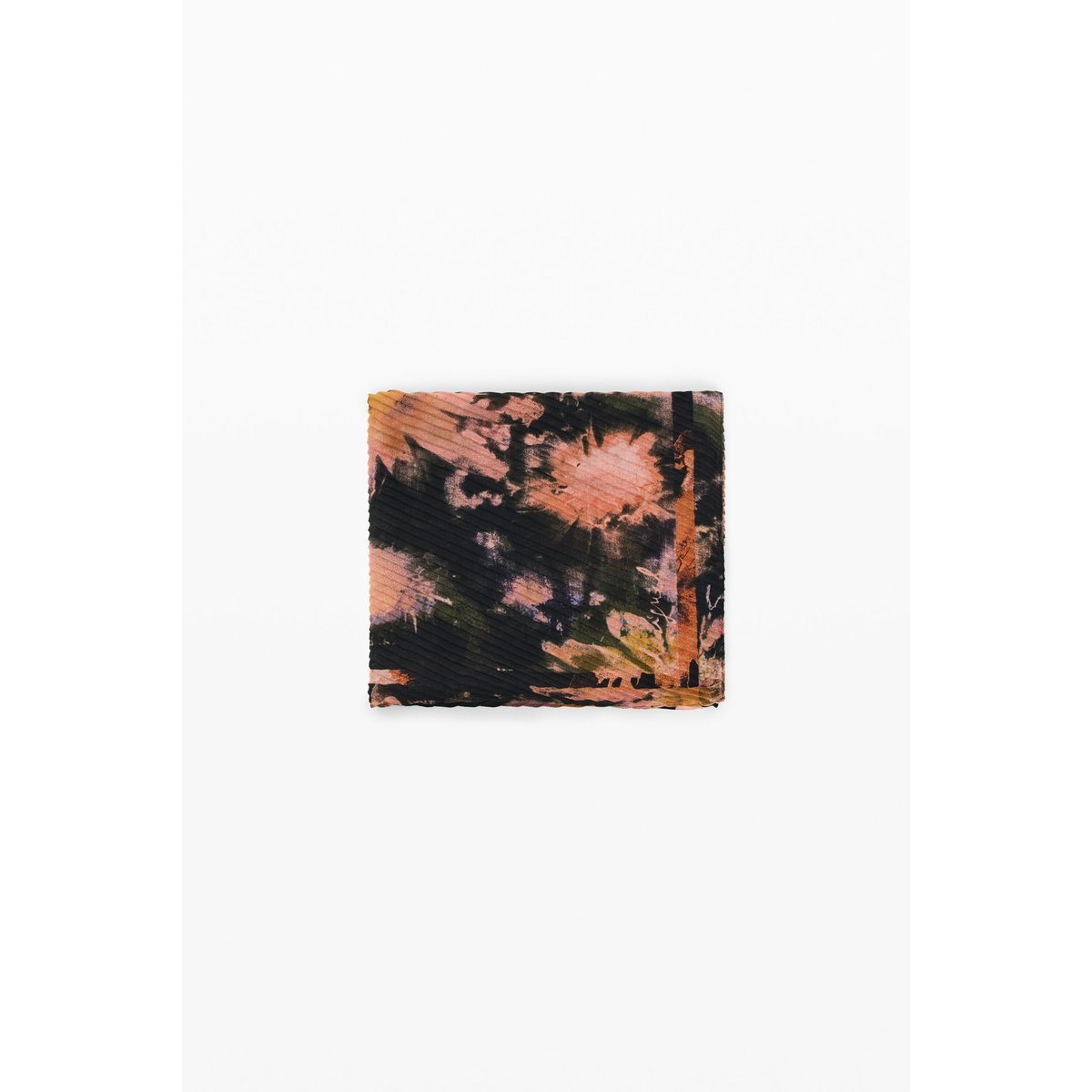 Foulard imprimé fleurs noir, DESIGUAL