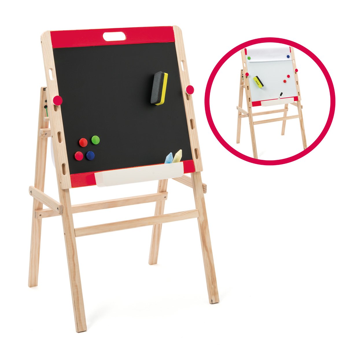 Tableau pliable et réglable en hauteur blanc, OXYBUL