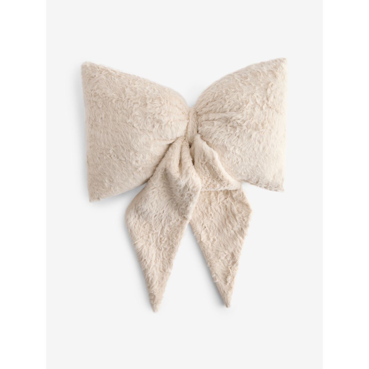 Coussin nœud 3d en imitation fourrure naturel, NEXT
