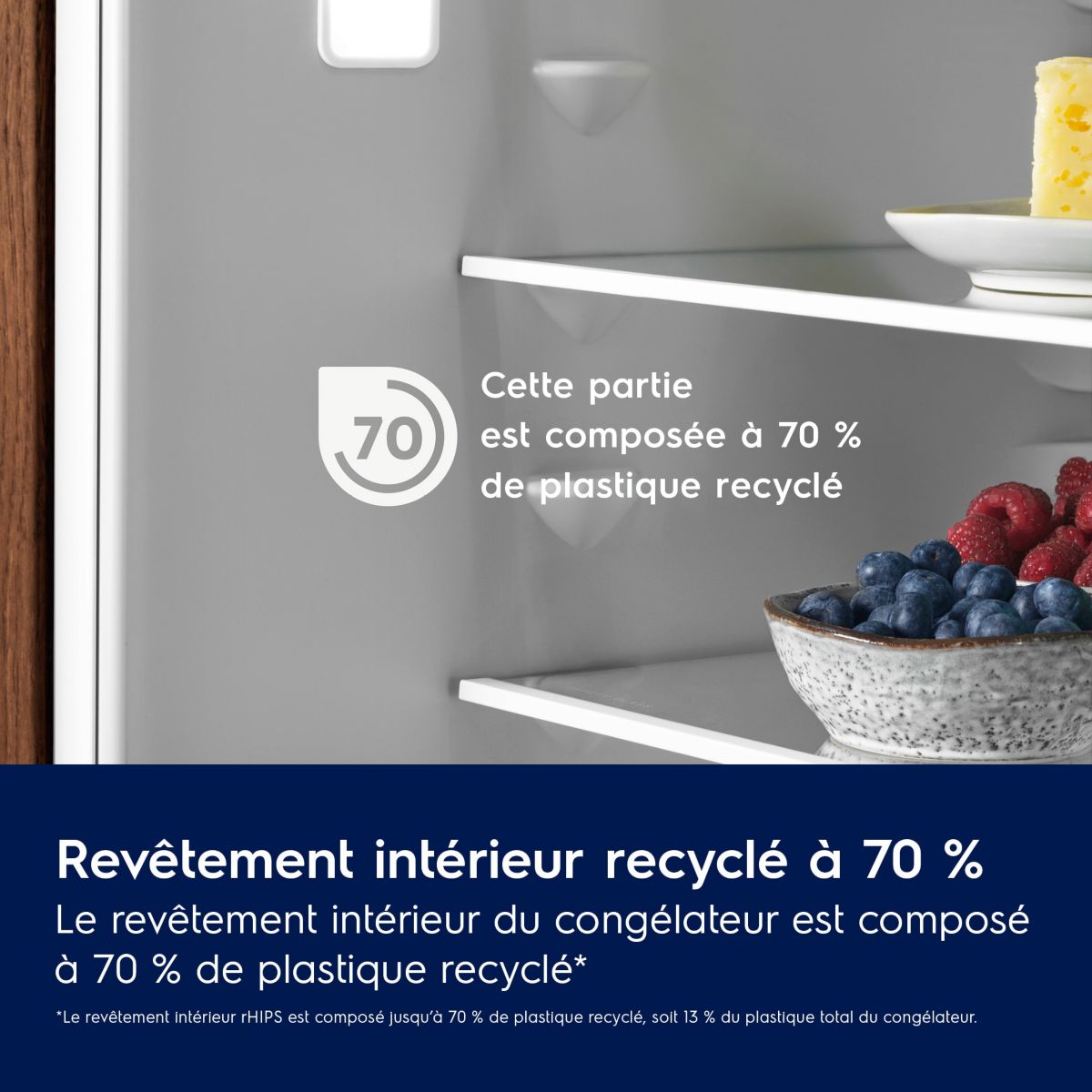 Réfrigérateur combiné KNA7CE18S intégrable, ELECTROLUX