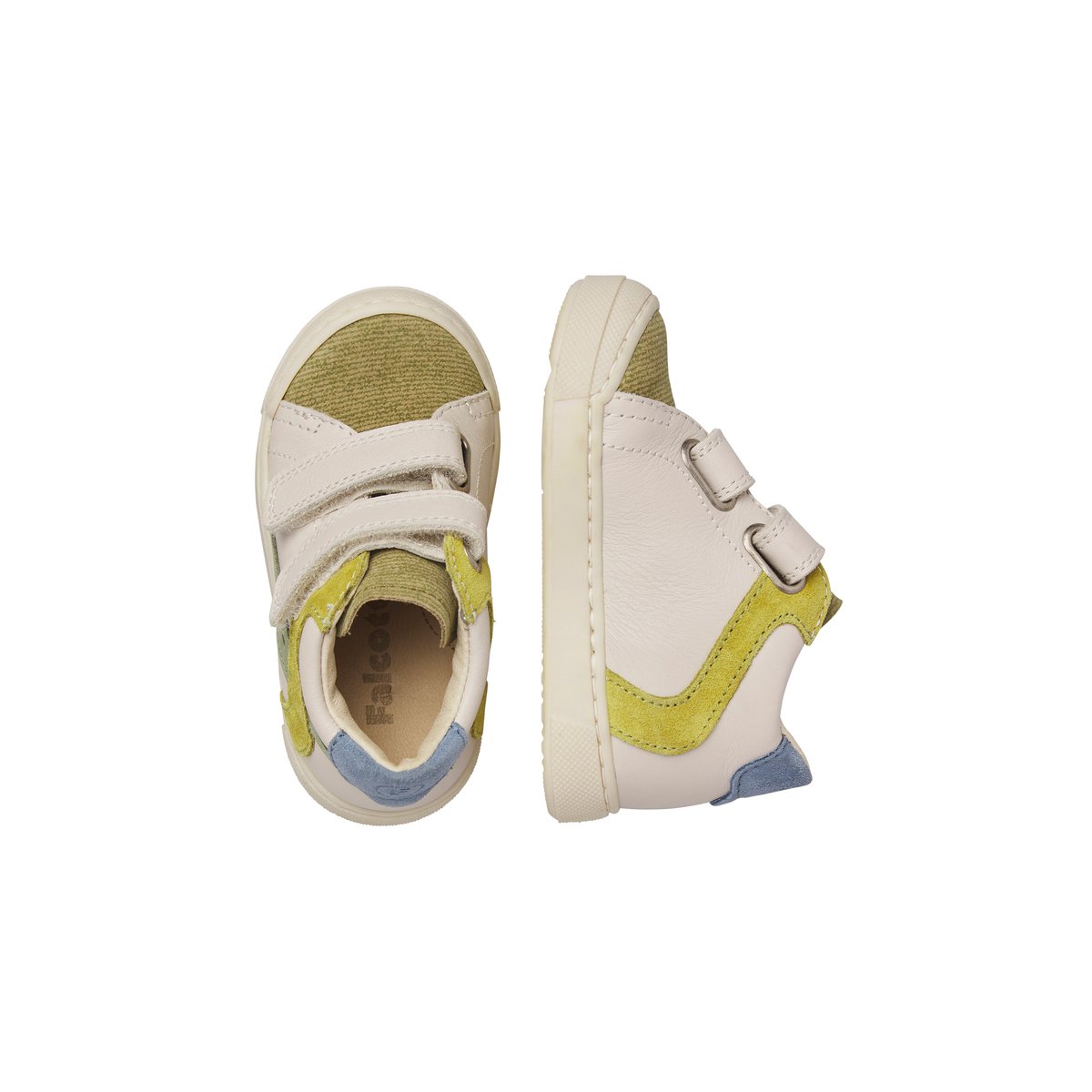 Baskets en cuir et en daim AVENISS 2 VL blanc-gris-, FALCOTTO