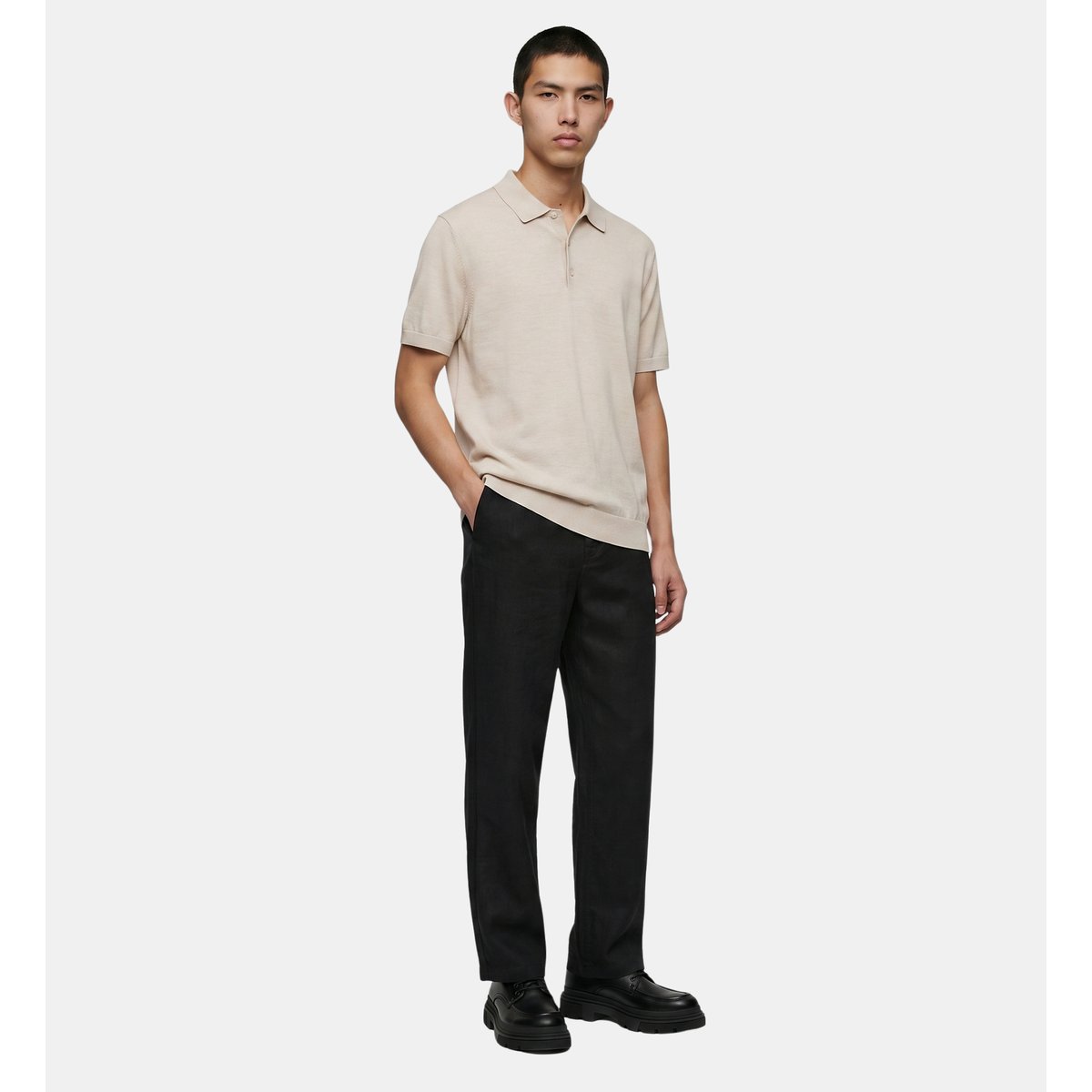 Polo polonit maille écru, GALERIES LAFAYETTE