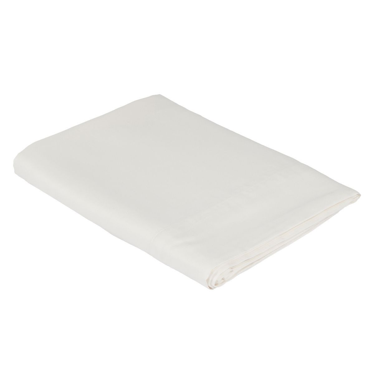 Drap Plat   Satin De Coton - DOUCE NUIT ivoire, TRADITION DES VOSGES
