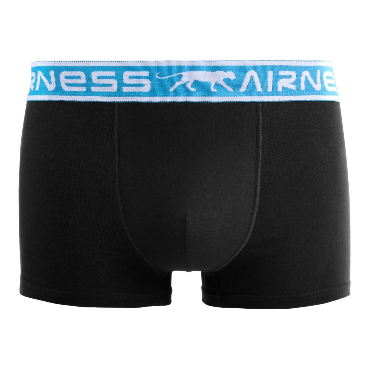 Lot De 5 Boxer Coton noir/bleu/rouge/gris, AIRNESS