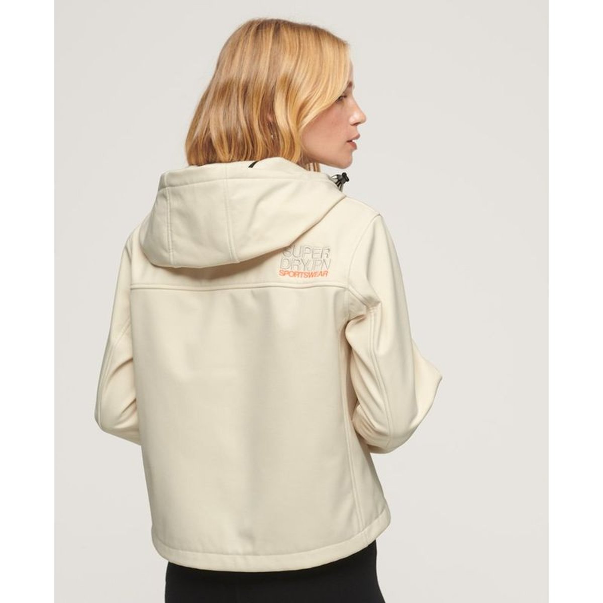 Veste à capuche Softshell CODE Trekker riz blanc, SUPERDRY