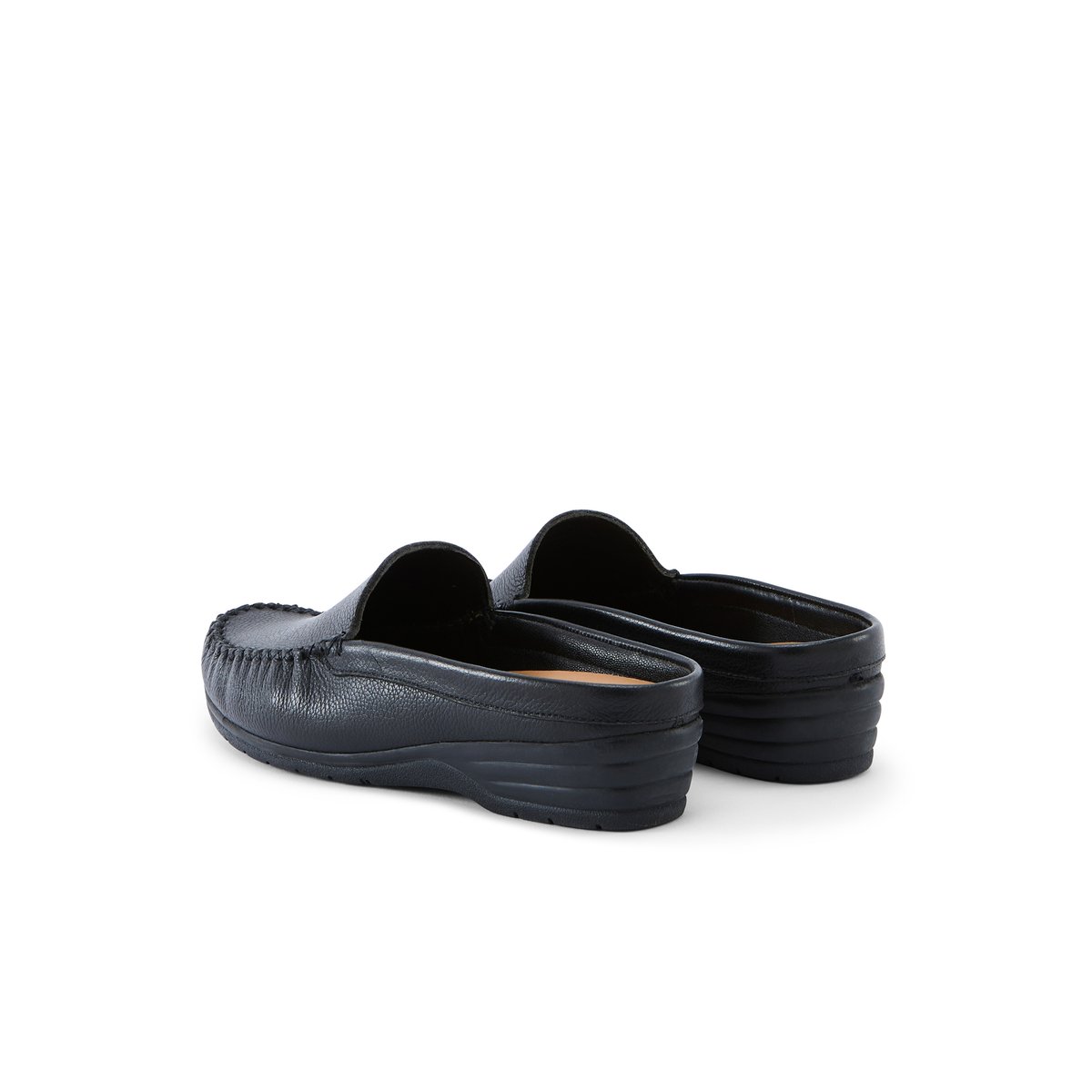 Mules montage sans coutures blessantes noir, PEDICONFORT
