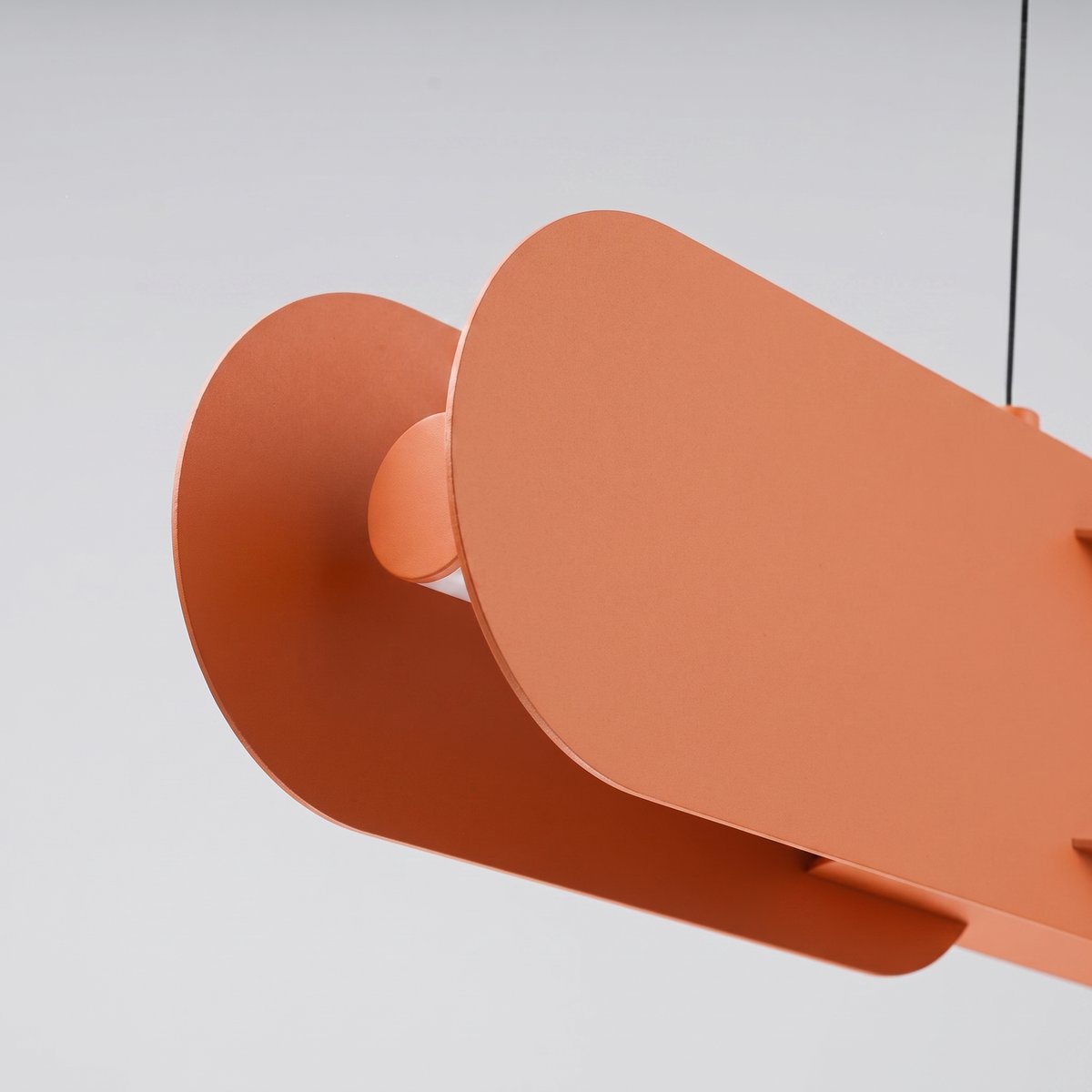 Suspension Acier Ocre Rouge LED 1 Chain ocre rouge, EDEN