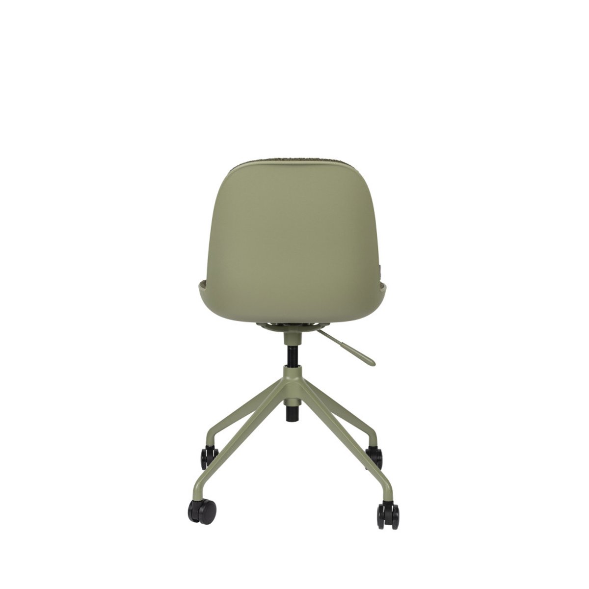 Chaise de bureau en tissu bouclette pivotante à roulettes- ALBERT KUIP vert, ZUIVER