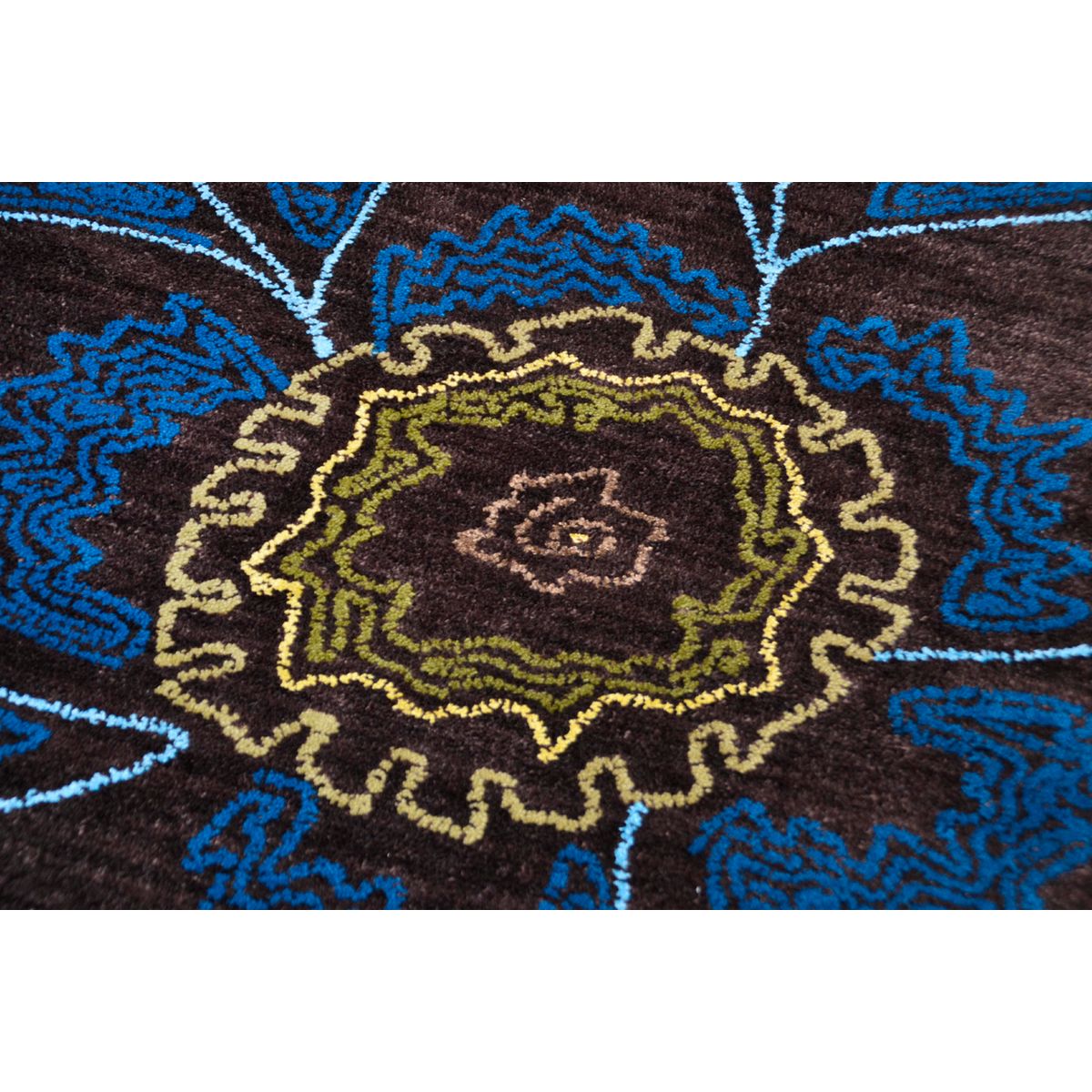 Tapis de Salon tapis Moderne Design TROPICAL PASSION - 71% Polyester 20% Acrylique 9% Bambou marron multicolore, ARTE ESPINA