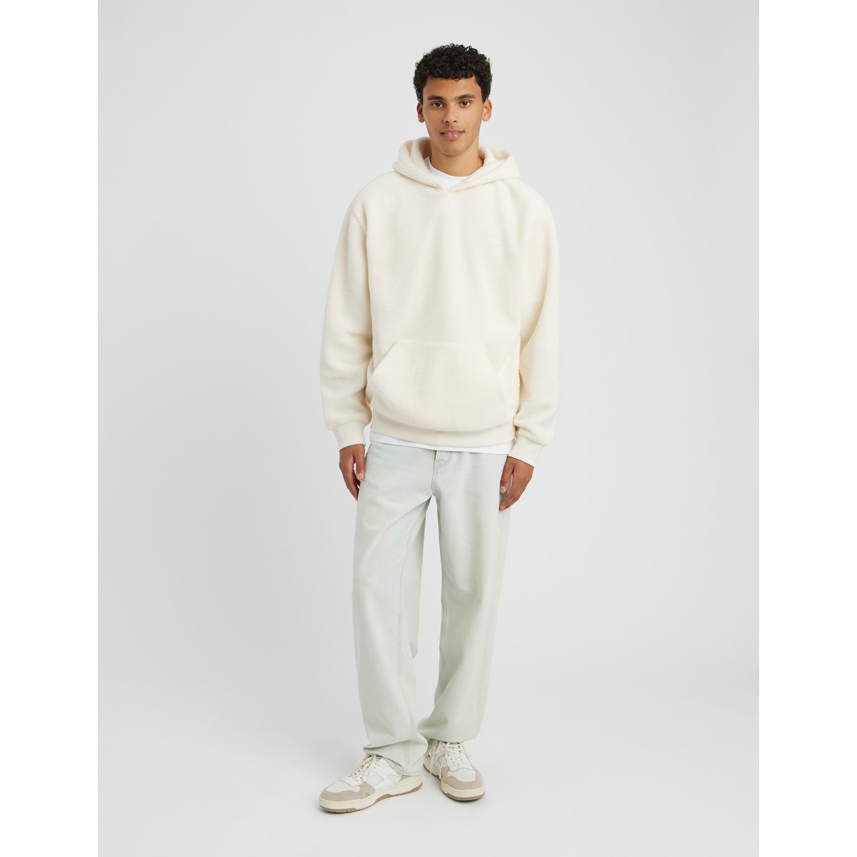 Sweat matière sherpa naturel, BZB