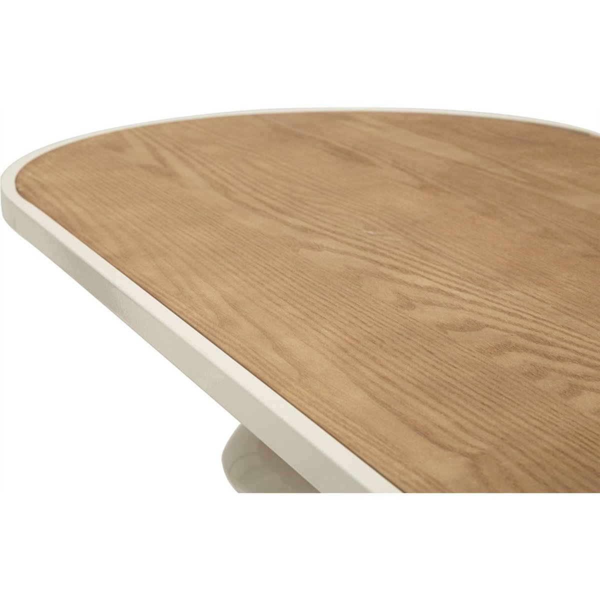 Console au plateau arrondi base sculptée MODERN crème, RECOLLECTION